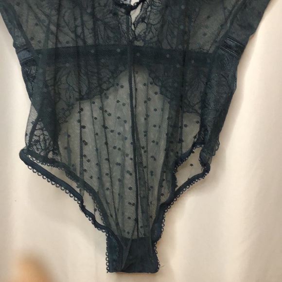 CARRIE AMBER INTIMATES green push up teddy. Size 1X. - Picture 11 of 12